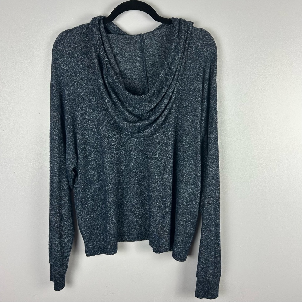 Workshop Republic Clothing Long Sleeves Blue Hoodie Size Medium - Picture 9 of 9